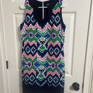 Gabby Skye Navy Textured Dress